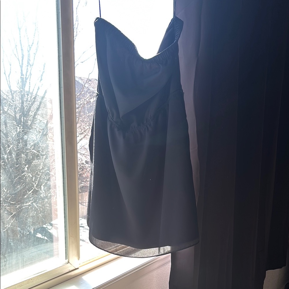 Express Black Strapless Sweetheart Sundress